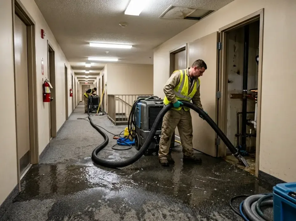 multi-unit-apartment-hallway-f-005 — frequently asked questions, Emergency Burst Pipe Water Extraction & Removal in Centervi…